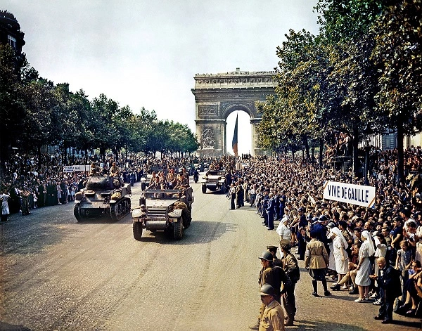 Liberación de París en agosto de 1944